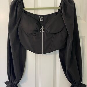 Elegant Black Women's Top